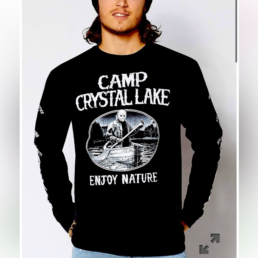 SPENCERS | Long Sleeve Jason Voorhees Shirt | M | Horror Movie Buff | Halloween